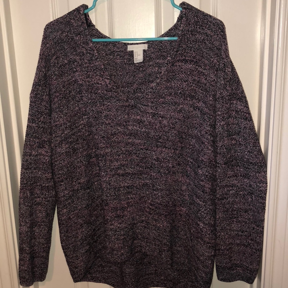 Black and pink sweater